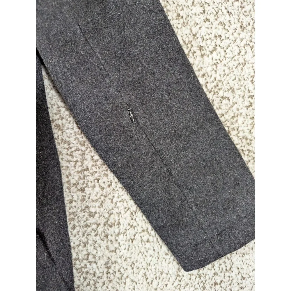 Pendleton Women's Water Resistant Cascade Wool Campbell Pea Coat Charcoal Size S